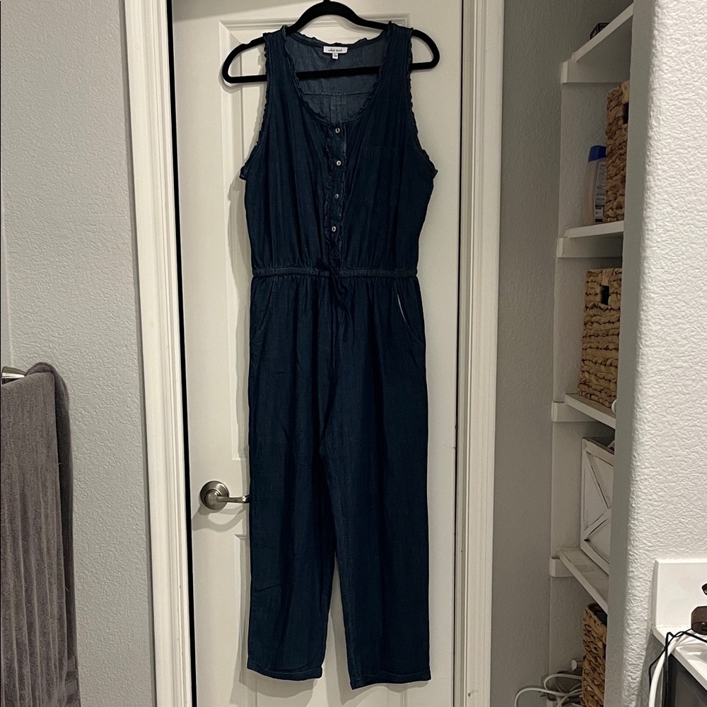 White Birch Denim Romper